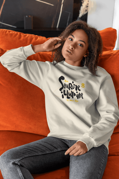 Ton Sourire Illumine ce Monde - Sweatshirt Clair